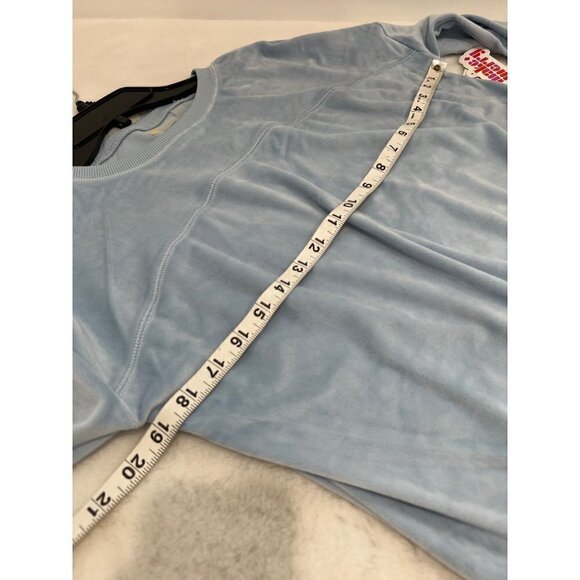New ZELLA GIRL Kids' Size XL (14/16) Cozy Active Luxe velour Top Blue Cashmere - Picture 3 of 11